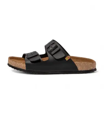 El Naturalista unisex 2NE501010005_001 Sandali neri vegani Ne50, Nero, Basso, Nessuno, Casual, Imitazione cuoio Pelle