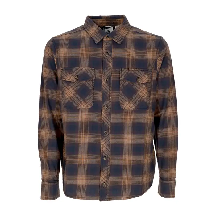 Element Camicia Manica Lunga Uomo Tacoma Classic Gradient Plaid Dull Gold
