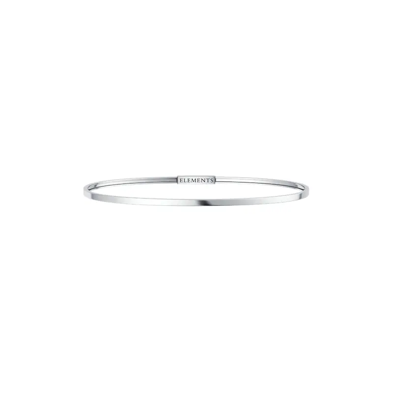 ELEMENTS DONNAORO Bracciale Rigido Argento Bianco