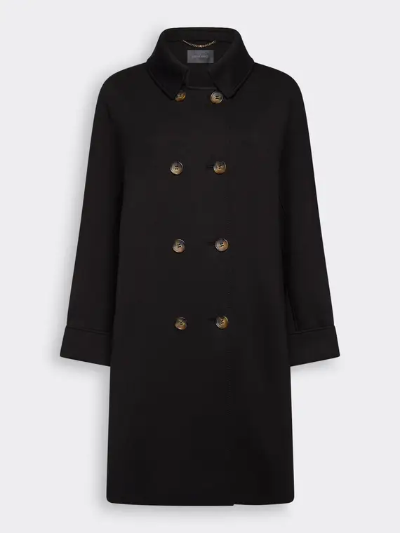 Cappotto in scuba Donna, Nero