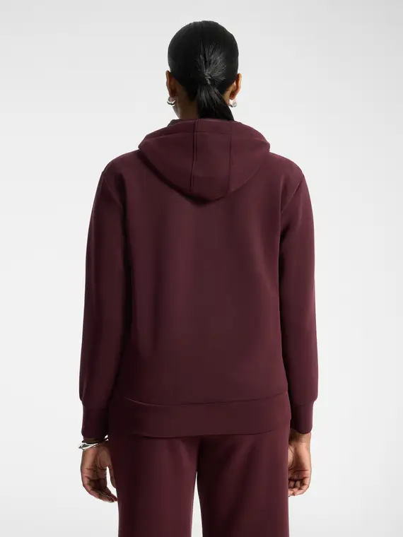 Felpa con cappuccio misto modal Donna, Bordeaux (58 IT)