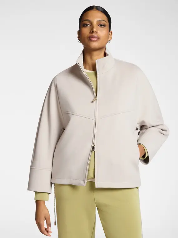 Elena Mirò Giacca con collo alto e zip Donna, (42 IT)