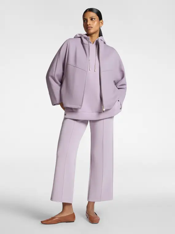 Elena Mirò Giacca con collo alto e zip Donna, Viola (42 IT) miniatura 3