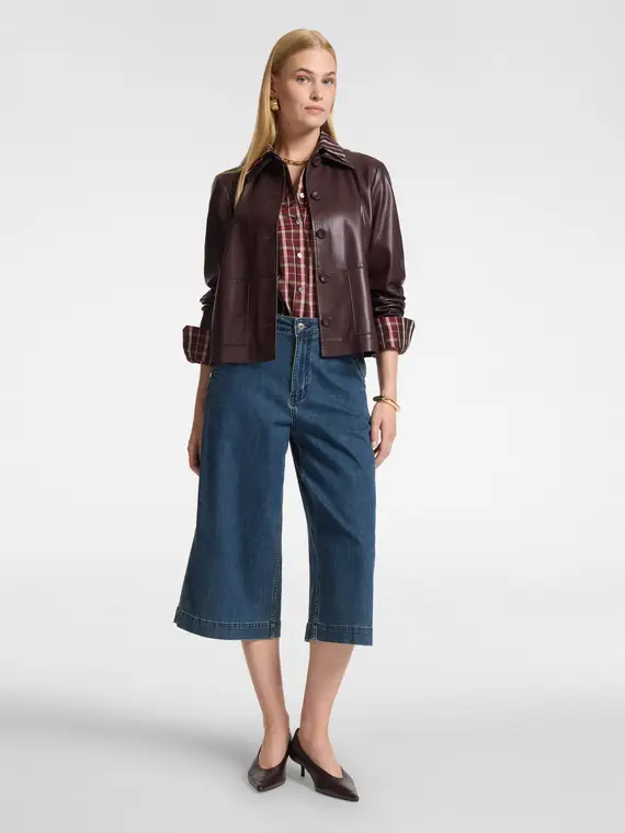 Elena Mirò Jeans gaucho "Gea" in denim Donna, Blu