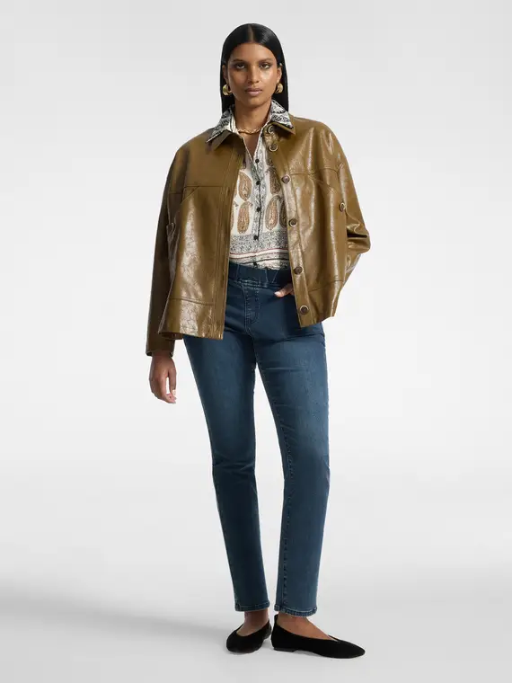 Elena Mirò Jeans skinny "Pat" in denim lavaggio washed Donna, Blu
