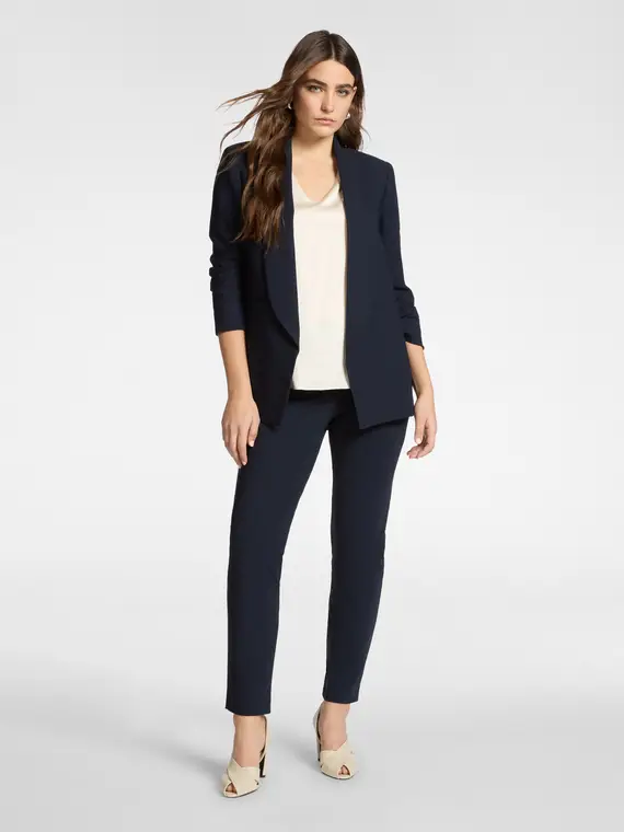 Elena Mirò Pantaloni chinos in jersey Donna, Blu