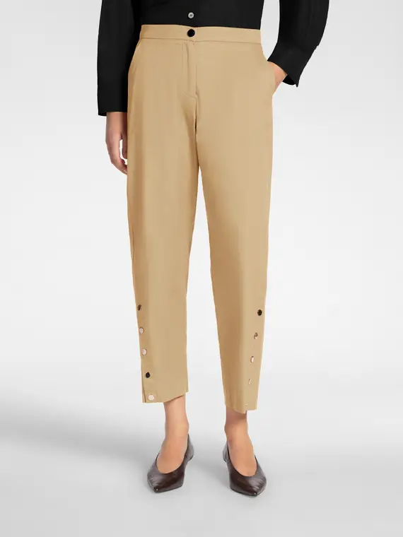 Elena Mirò Pantaloni in gabardina con bottoni Donna