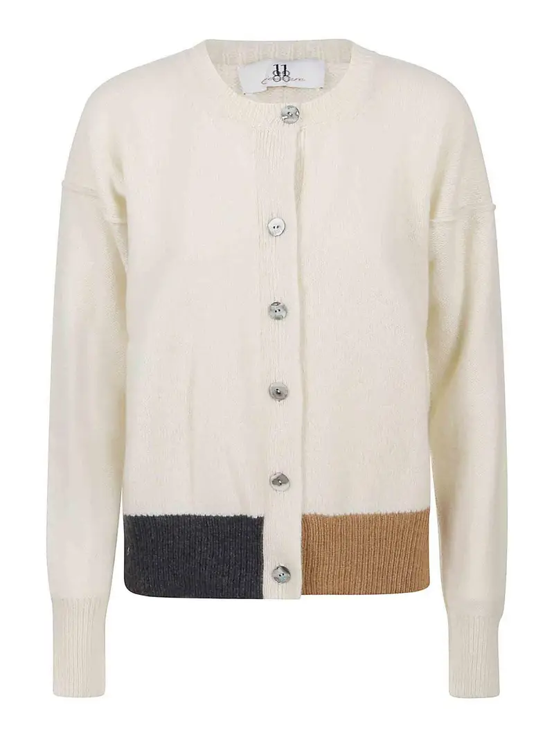 ELEVEN88 Cardigan Bianco 3263928