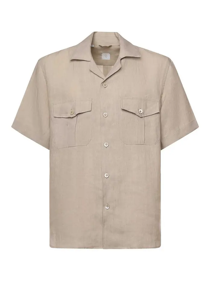 Eleventy Camicia di lino Beige