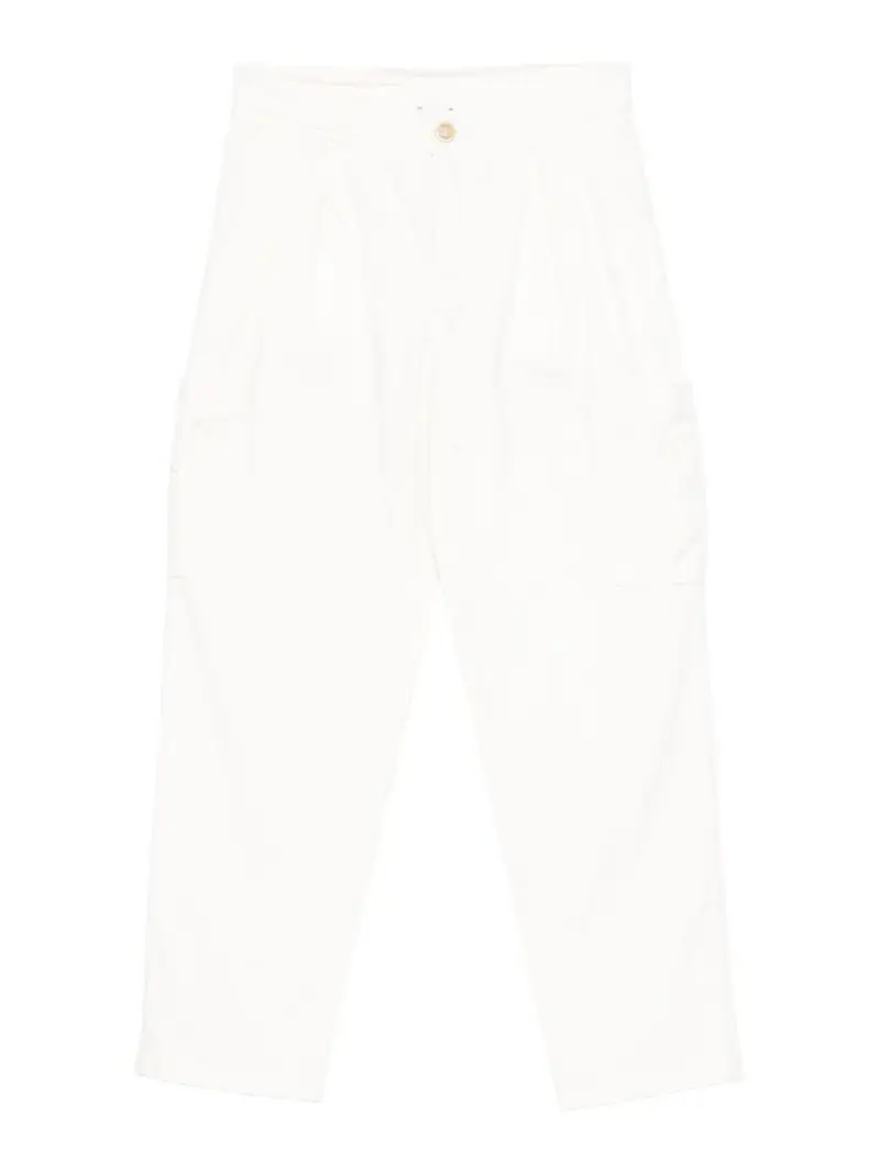 Eleventy Pantaloni Con Pinces Crema