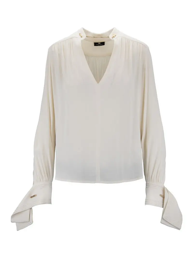 Elisabetta Franchi Camicia Crema