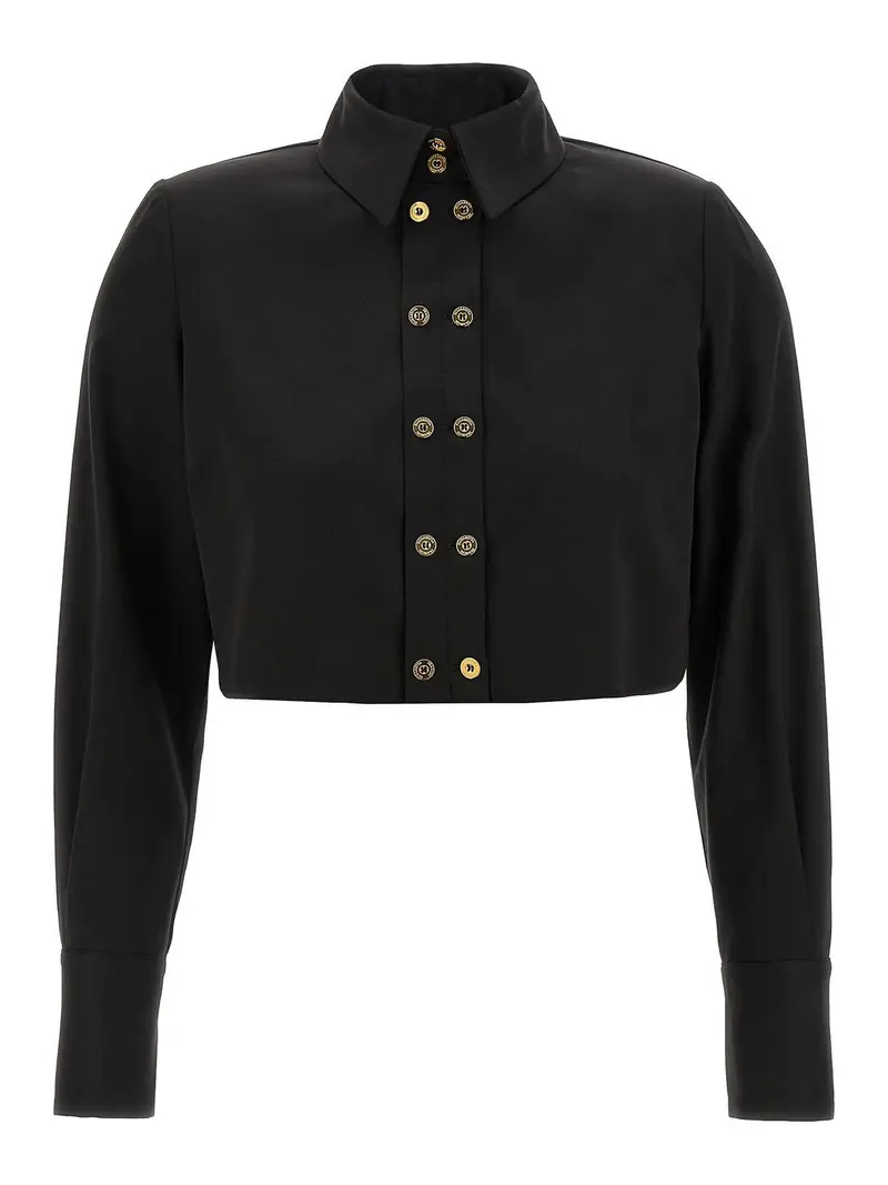 Elisabetta Franchi Camicia ritagliata Nero