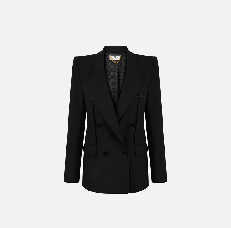 Elisabetta Franchi Giacca in crêpe leggero