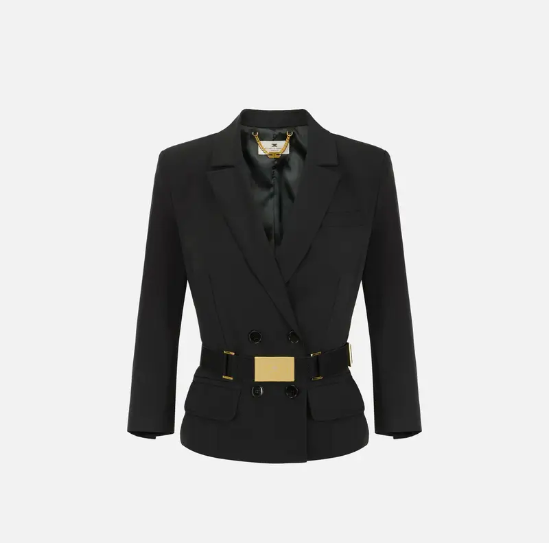 Elisabetta Franchi Giacca in tessuto tecnico bielastico