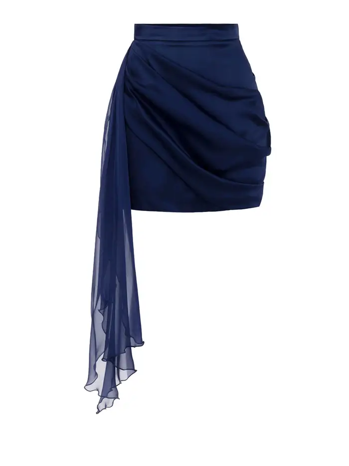 elisabetta-franchi gonna mini da donna - blu
