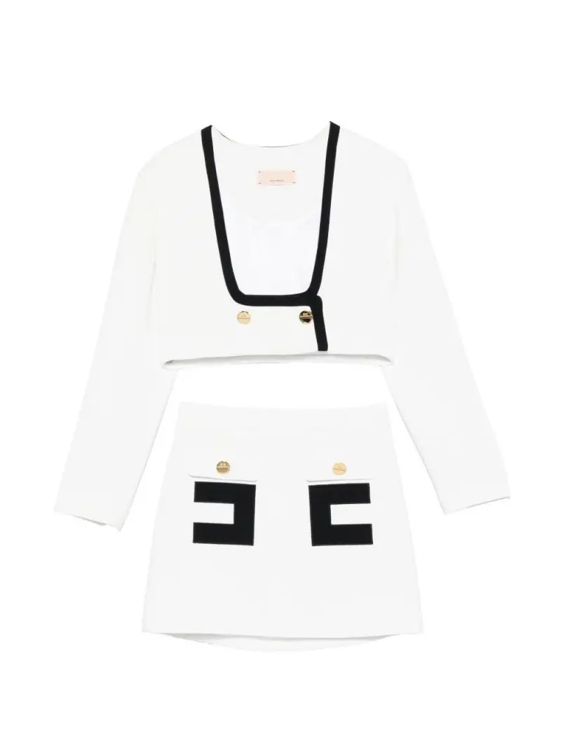 ELISABETTA FRANCHI KIDS EFCM023GA0220100 Avorio nero