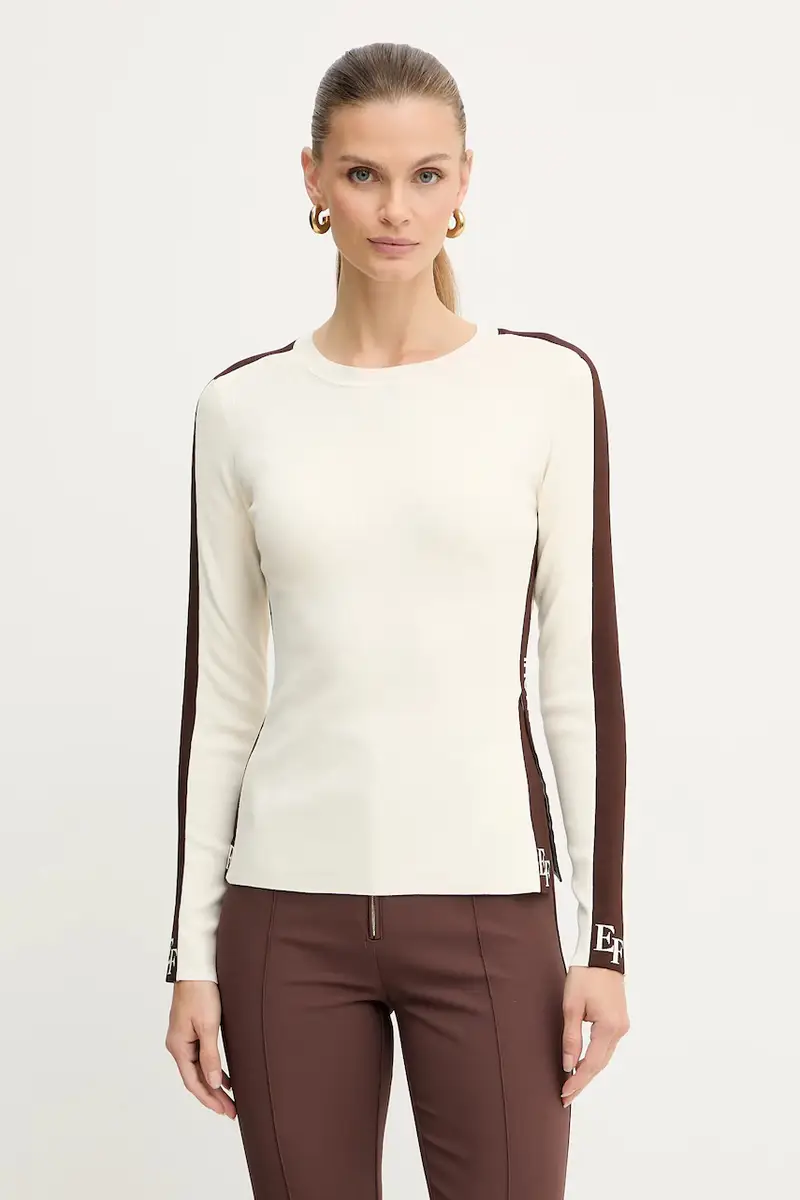 Elisabetta Franchi maglione donna colore beige MK03S56E2