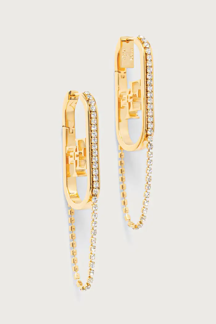 Elisabetta Franchi orecchini da donna in ottone Oro