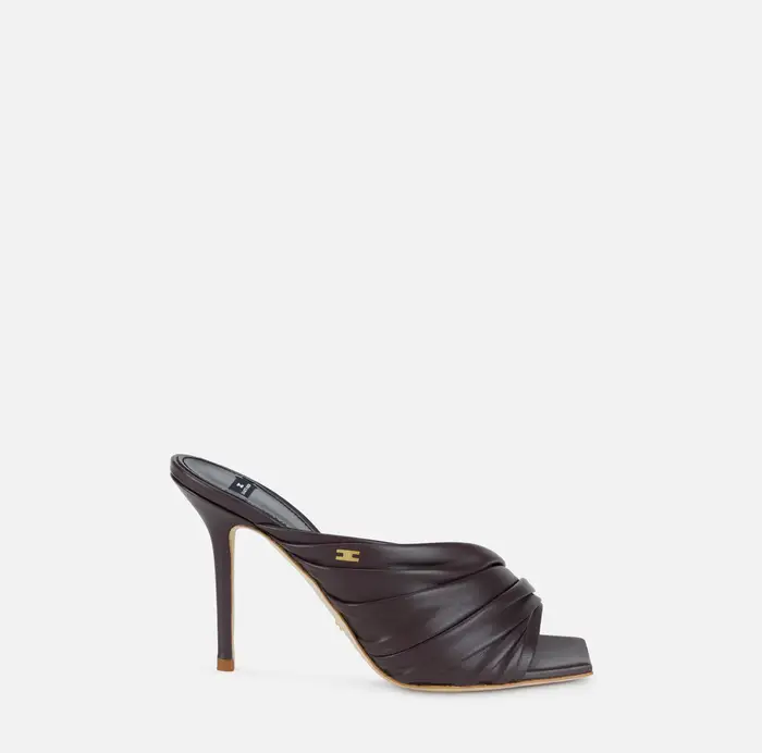 Elisabetta Franchi Sandali in nappa Cognac