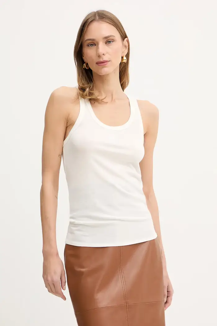 top con lana Beige