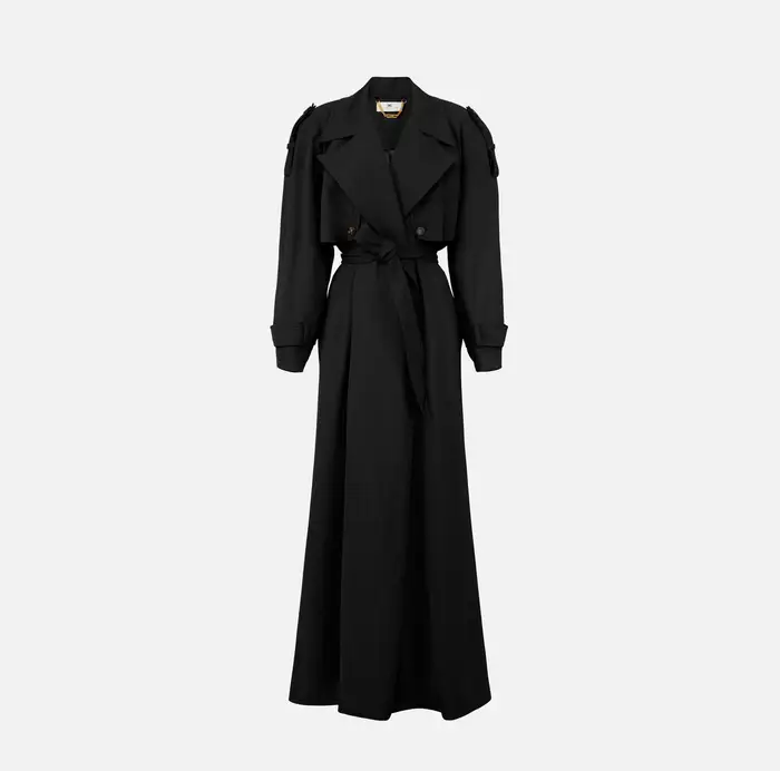 ELISABETTA FRANCHI Trench Nero 5250282