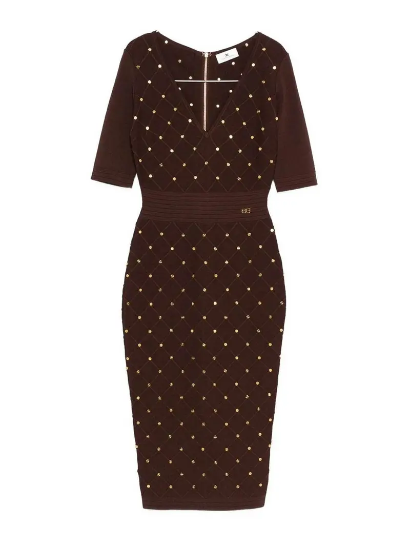 Elisabetta Franchi Vestito Marrone