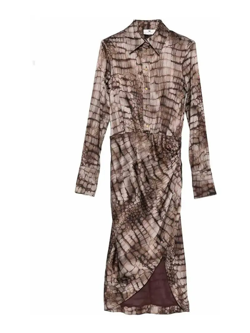 Elisabetta Franchi Vestito Marrone