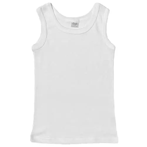 Ellepi 6 Canotte Intime Bimbo in Puro Cotone Anallergico con Cuciture Comfort Colore Bianco. Taglia 4