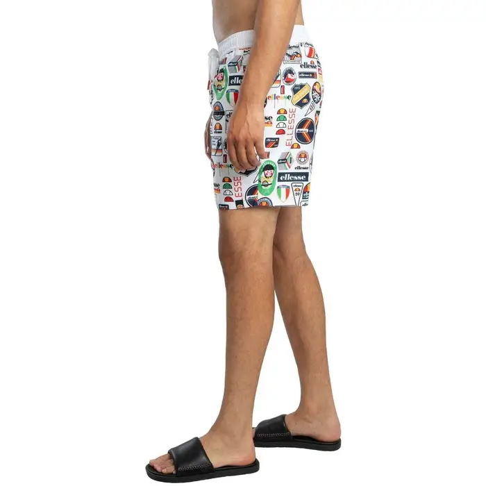 Ellesse Costume / Bermuda da spiaggia Pantaloncini da bagno Roulle Bianco