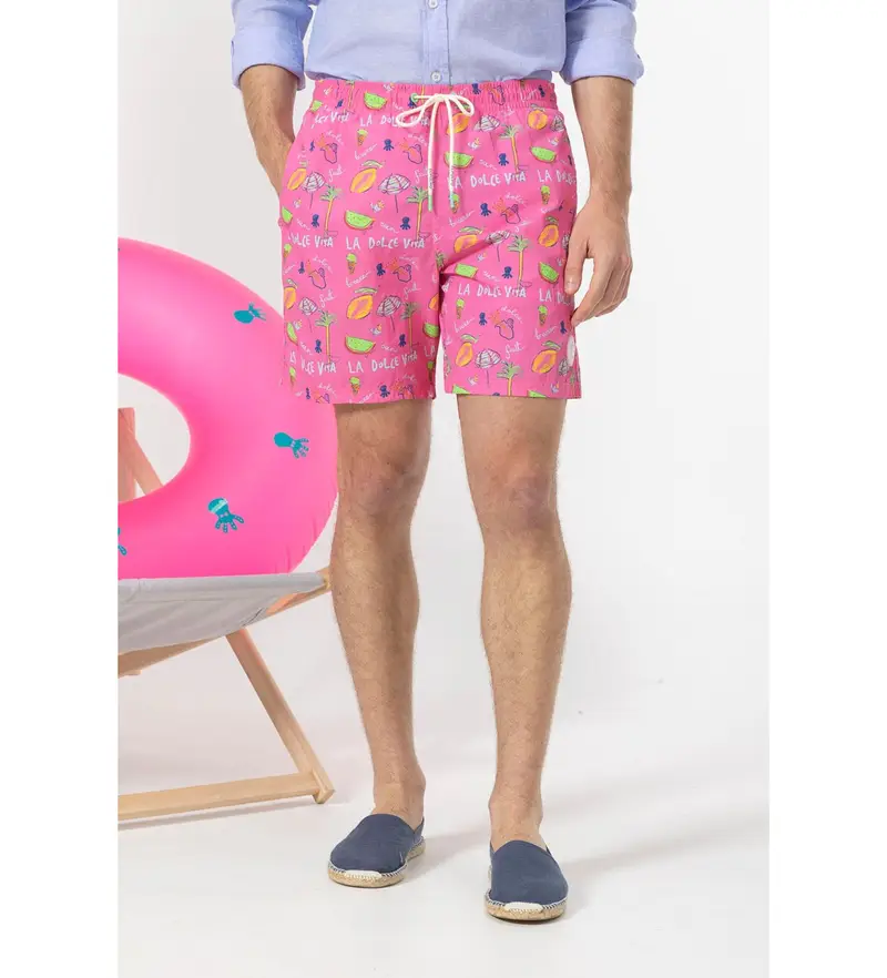 elPulpo per uomo. 11090226416 Costume da bagno rosa Dolce Vita, Beachwear, Poliamide