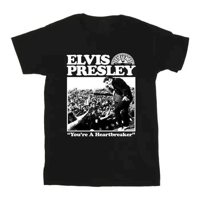 T-shirt & Polo Elvis A Heartbreaker Nero