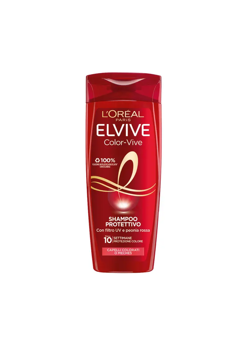 ELVIVE L'oréal Paris Shampoo Color-vive, Per Capelli Colorati O Con Mèches, 250 Ml., Donna, Bianco, Taglia: FASUL