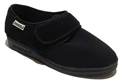 EMANUELA Pantofola a Collo Basso, Art. nr. 601, da Donna, Nero, 37 EU