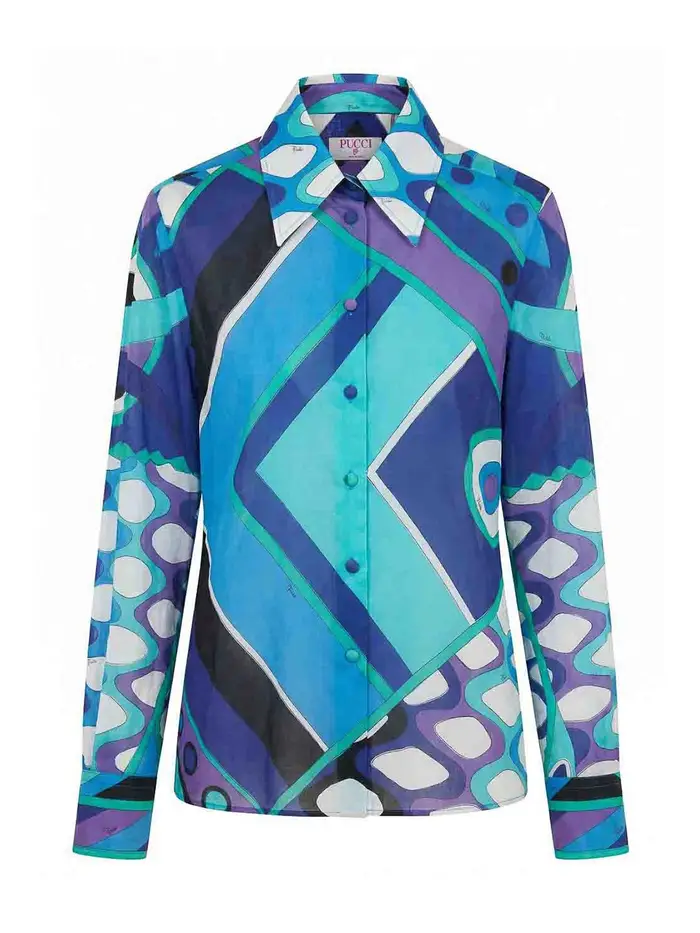 Emilio Pucci Camicia Blu