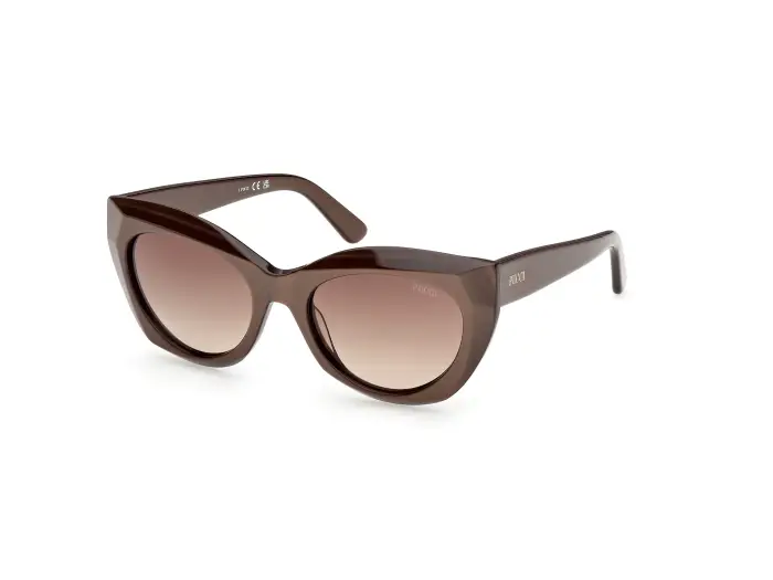 EMILIO PUCCI Donna EP0257 45F Occhiali da sole Marrone Geometrica Normale