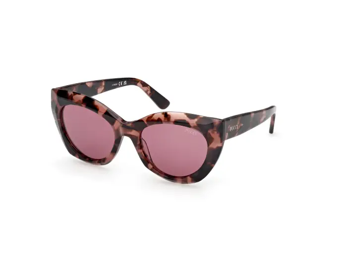 EMILIO PUCCI Donna EP0257 55S Occhiali da sole Havana Bordeaux Geometrica Normale