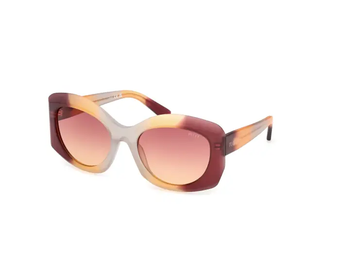EMILIO PUCCI Donna EP0259 71T Occhiali da sole Bordeaux Farfalla Normale