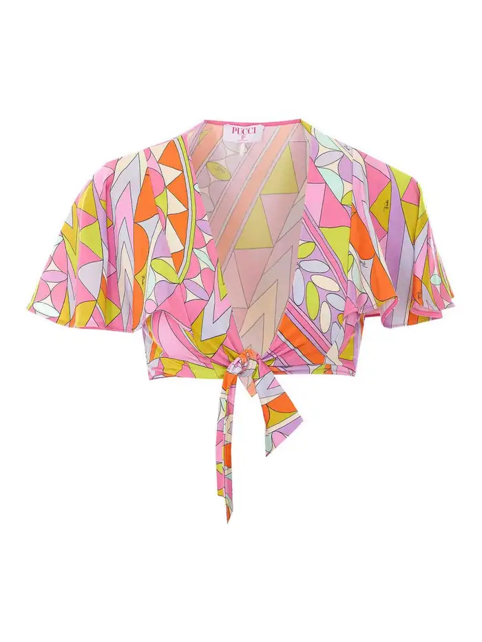 Emilio Pucci Top Pucci stampato multicolor Multicolore
