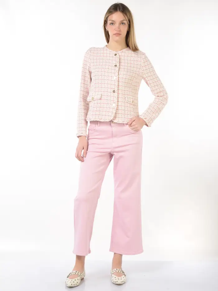 EMME BY MARELLA giacca da donna boucle a girocollo Bianco