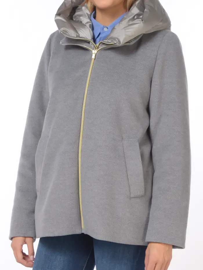 giaccone da donna Emme By Marella imbottito con stacchino Grigio