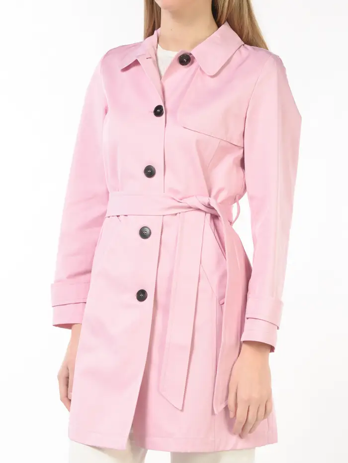 EMME BY MARELLA impermeabile da donna trench con cintura ROSA