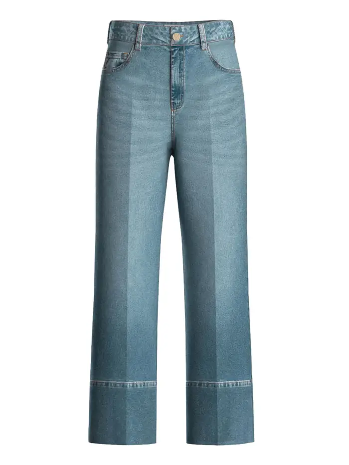 jeans wide emme marella da donna - denim