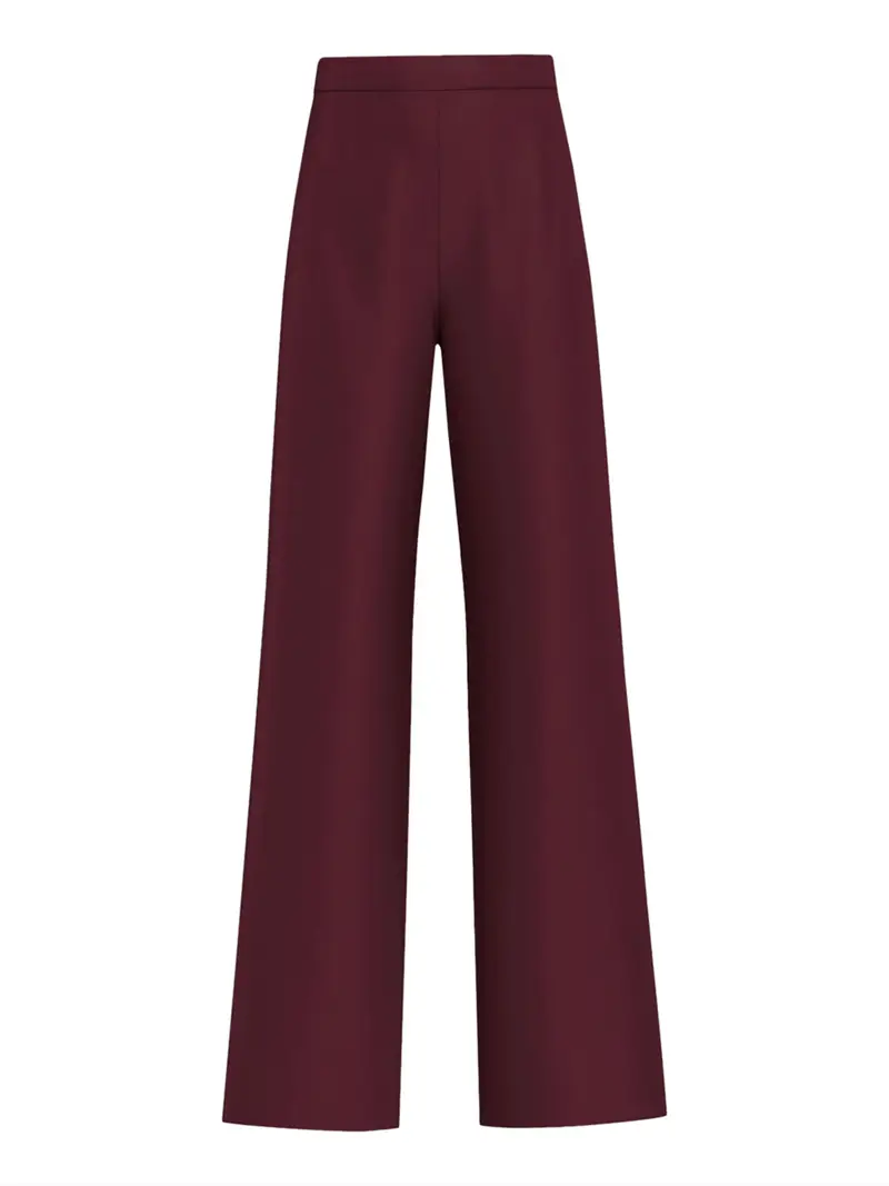pantalone zampa emme marella ermanna da donna - bordeaux