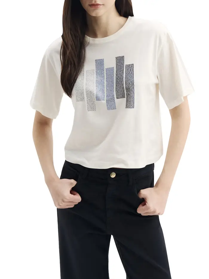 t-shirt emme marella da donna - bianco