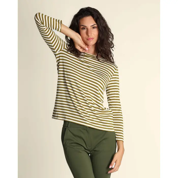 Emme Marella T-shirts a maniche lunghe ATRMPN-52315 Verde