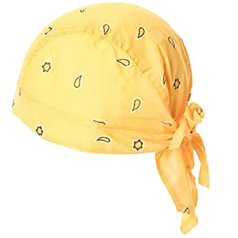EMMEBi bandana bambino neonato cotone estivo (Giallo)