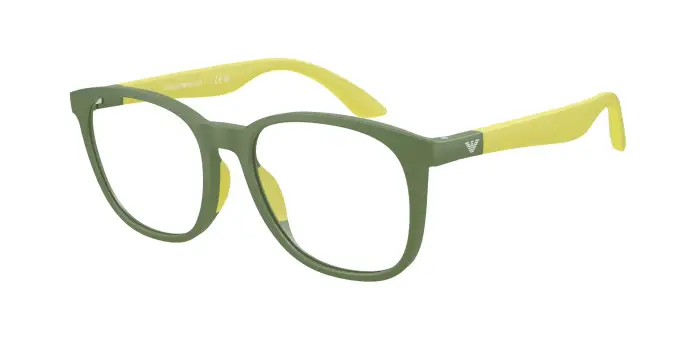 Emporio Armani Bambino EK3004 6104 Montature da vista bambino Iniettato Verde Trasparente Pantos Normale