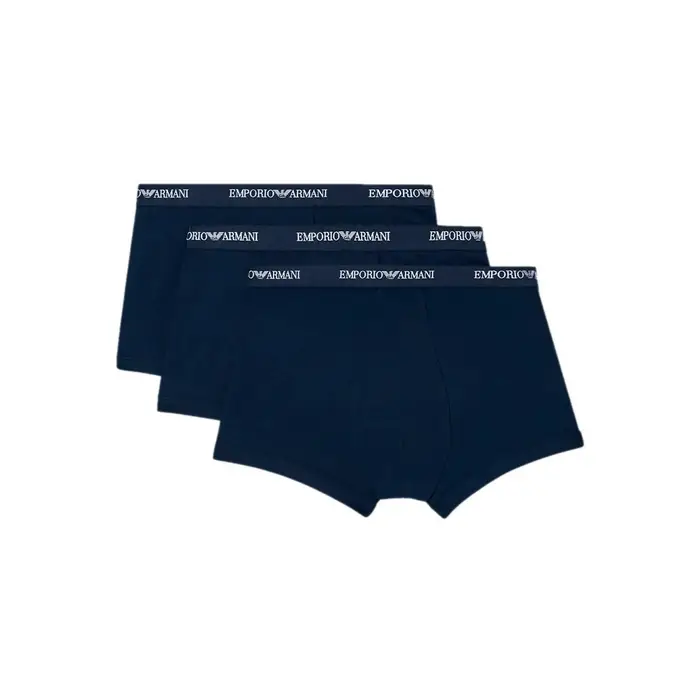 Boxer Emporio Armani Pack x3 Stretch GA Blu