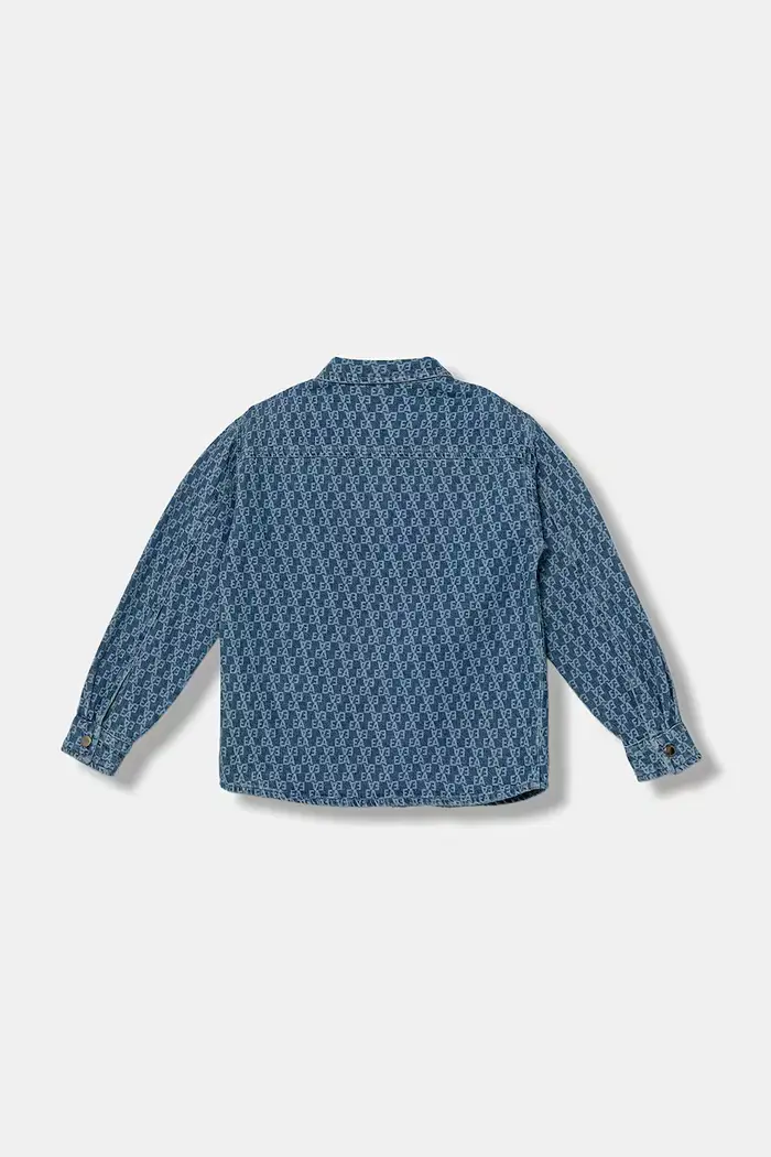camicia jeans bambino/a Blu miniatura 3