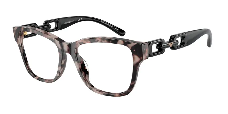 Emporio Armani Donna EA3222U 5410 Montature da vista Acetato Rosa Trasparente Cat Eye Normale